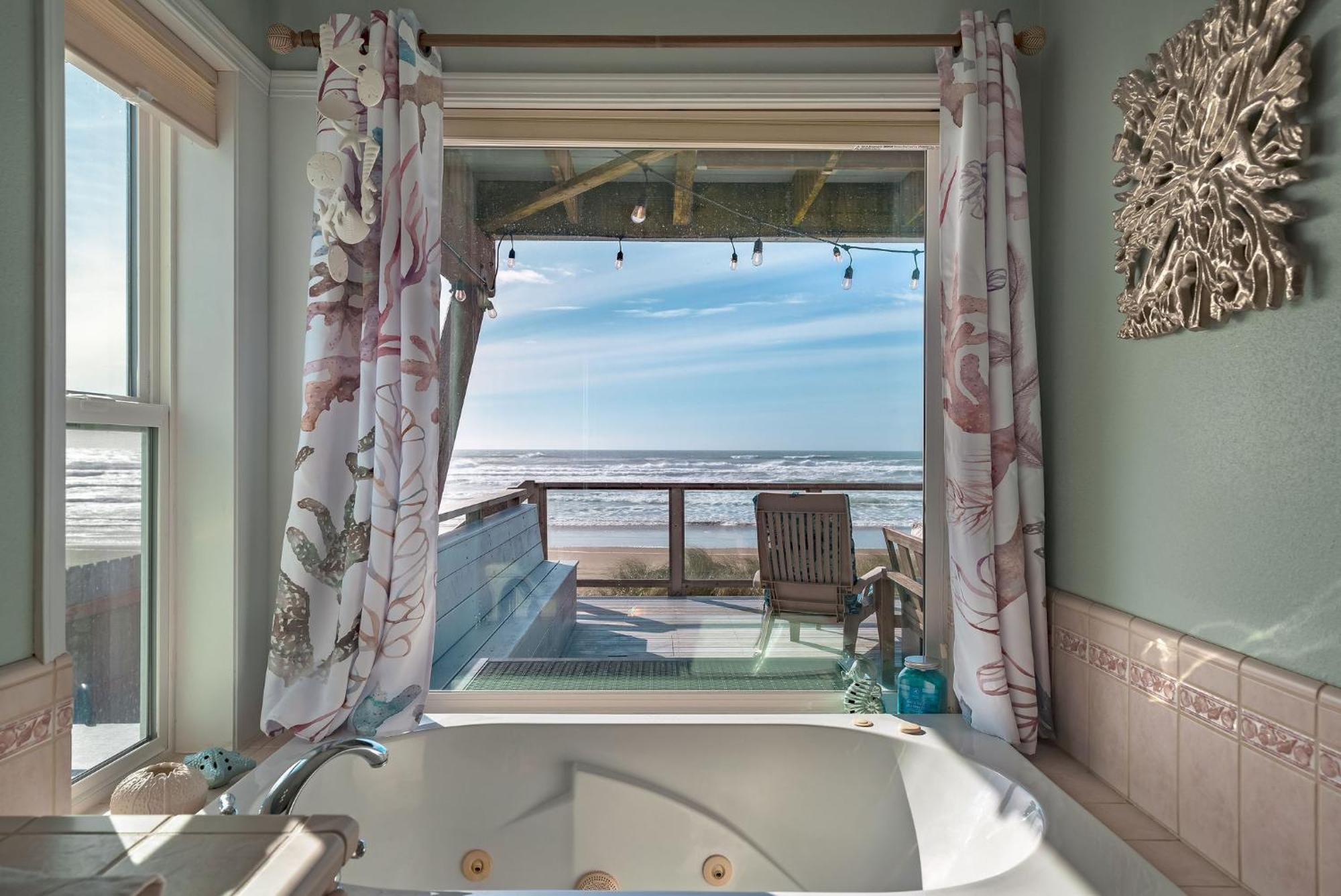 Steps From The Beach! Hottub, $1M Ocean View, Deck Waldport Exterior foto