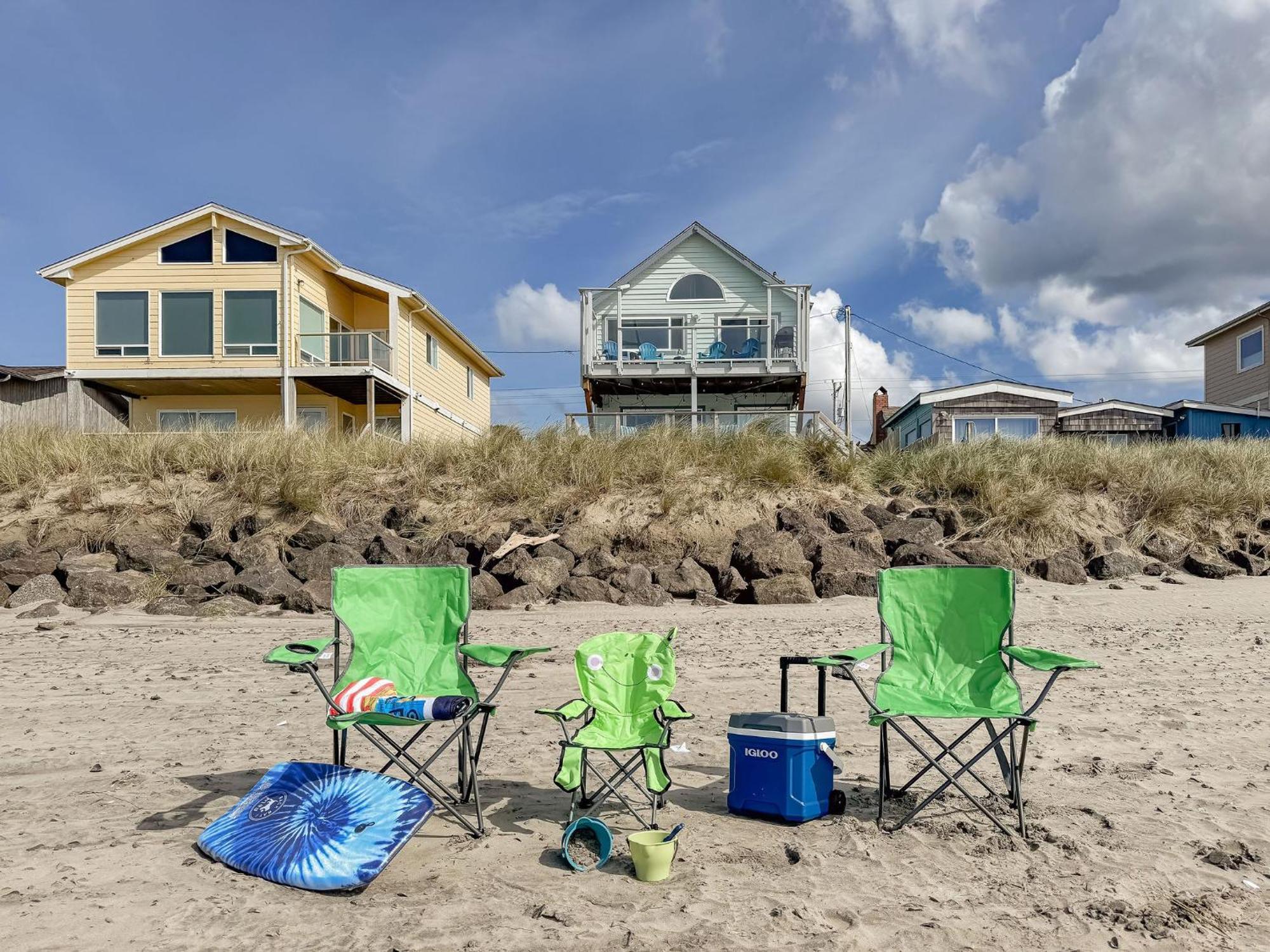 Steps From The Beach! Hottub, $1M Ocean View, Deck Waldport Exterior foto